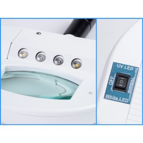 Lampa celownicza led z drewna - ręczna