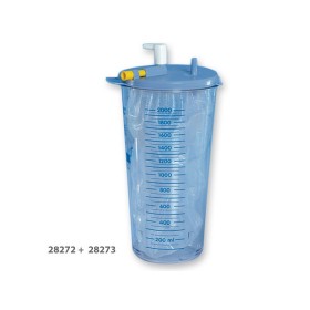 2-liter-glas für einwegbeutel
