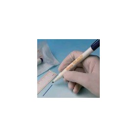 Marqueur dermographique stérile pour salle d’opération avec règle plastique 15cm