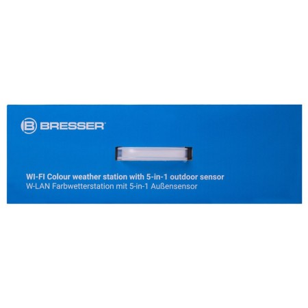 Bresser wi-fi kleurenweerstation met professionele 5-in-1 sensor, zwart