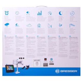 Bresser wi-fi színes meteorológiai állomás professzionális 5 az 1-ben érzékelővel, fekete