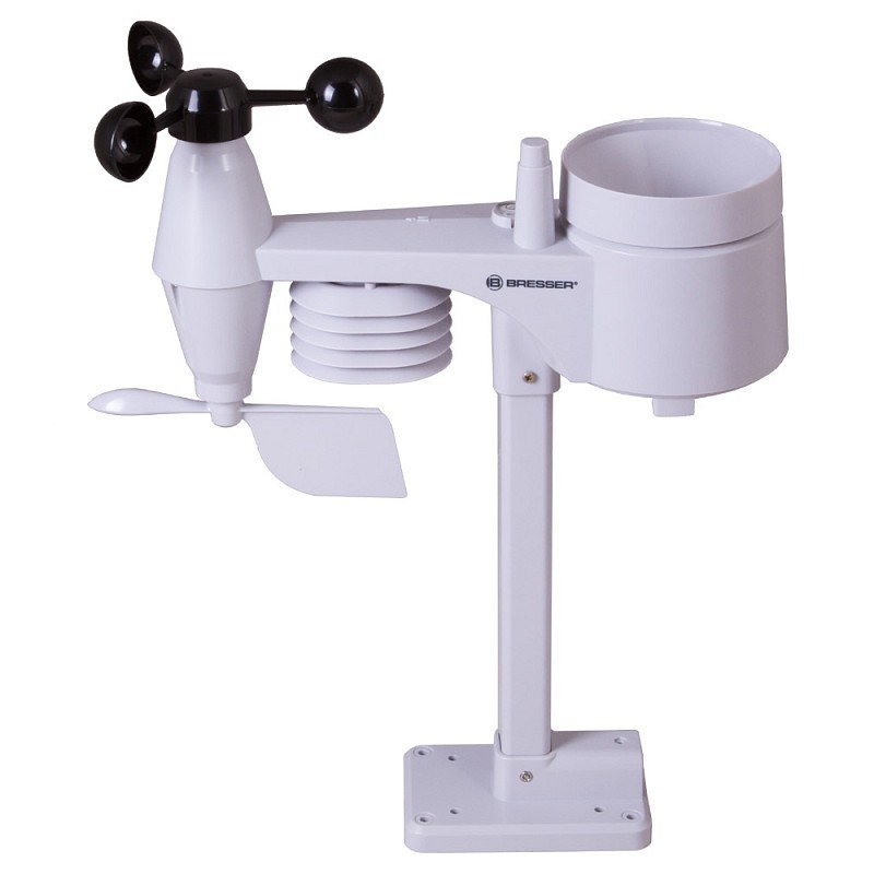 Bresser wi-fi colour weather station with professional 5-in-1 sensor, black