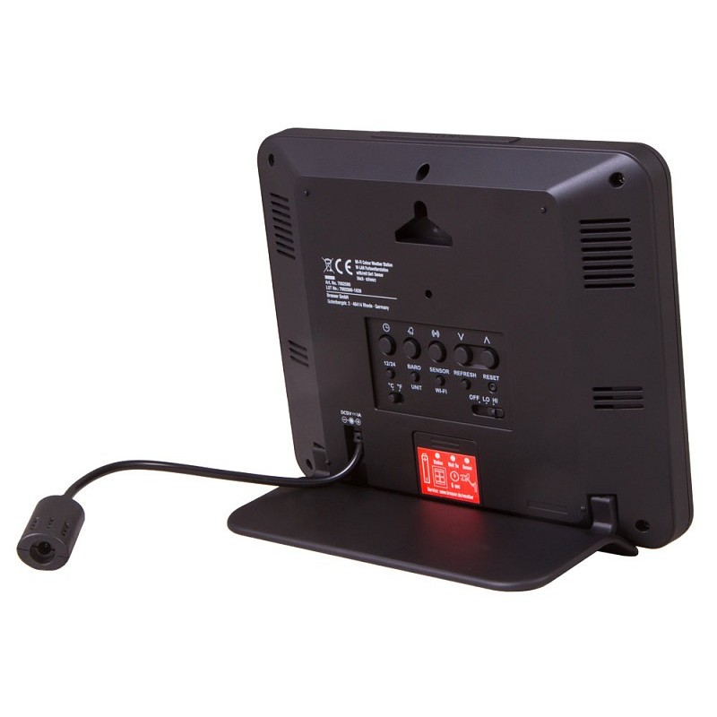 Bresser wi-fi kleurenweerstation met professionele 5-in-1 sensor, zwart