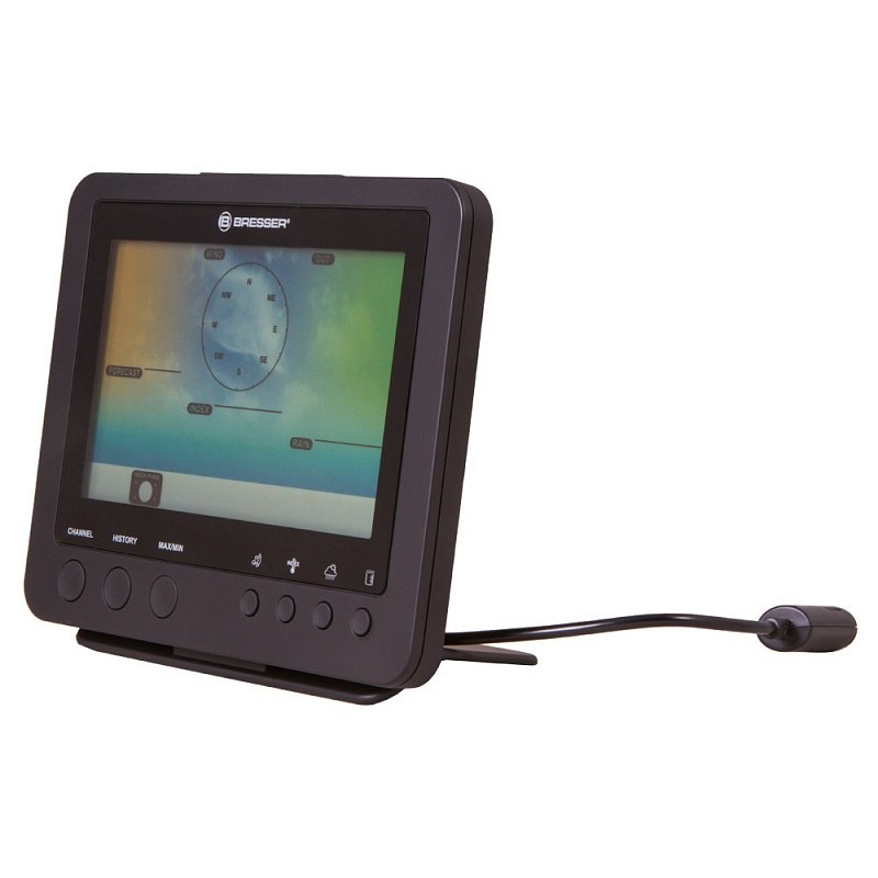 Bresser wlan-farb-wetterstation mit professionellem 5-in-1-sensor, schwarz