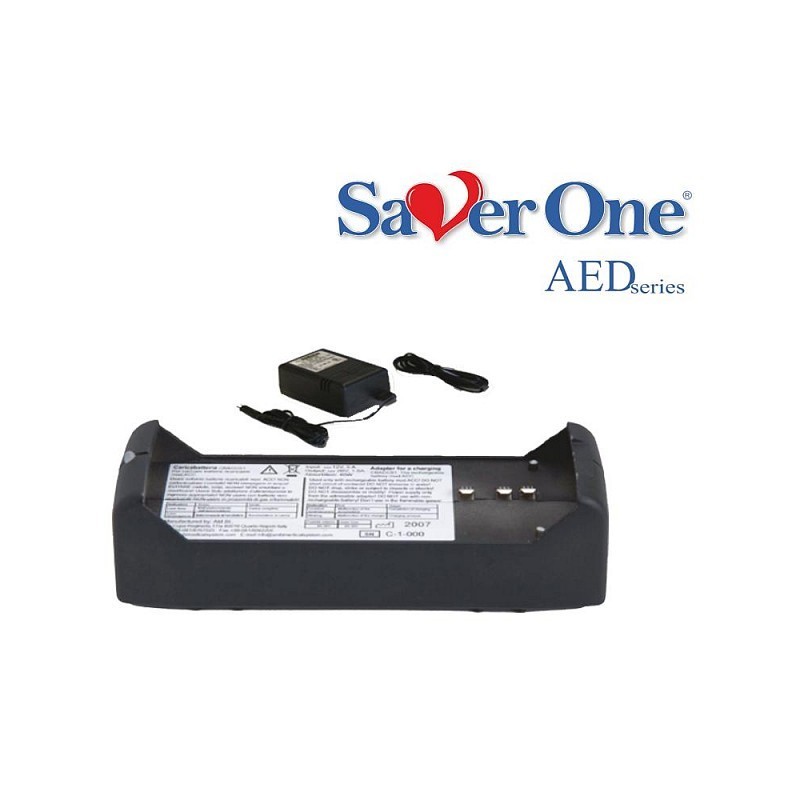 Acculaadstation voor tweefasige aed