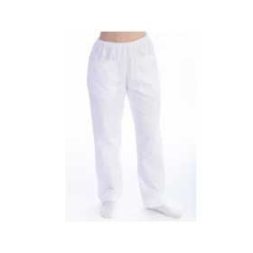 Kalhoty z bavlny/polyesteru - unisex - bílé