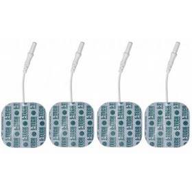 Elettrodi pregellati per elettrostimolazione 41x41 a cavetto - 4 pz.