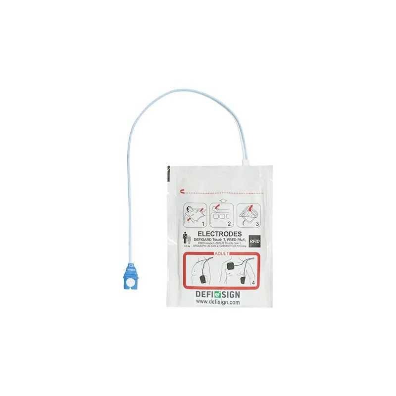 Par de electrodos para adultos fred pa-1/ defisign life de schiller