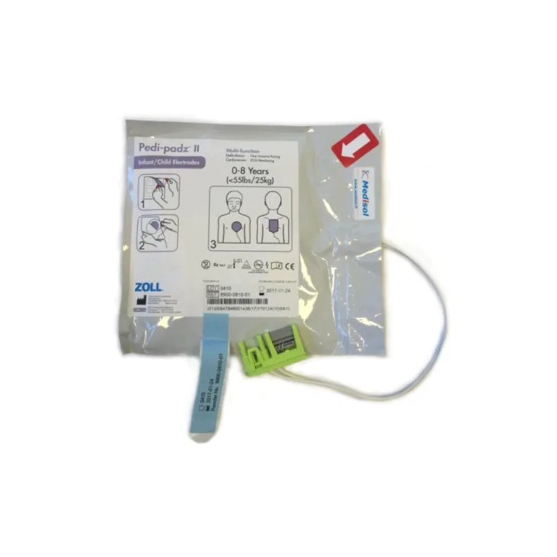 Par de placas zoll pedi-padz ii