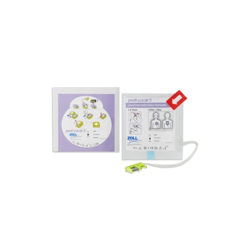 Par de placas zoll pedi-padz ii