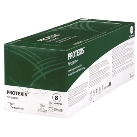 Guanti chirurgici essential in gomma di neoprene con rivestimento in nitrile sterile mis. 8 - 50 paia