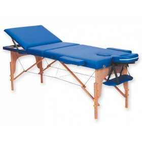 3-dílný dřevěný masážní stůl - modrý