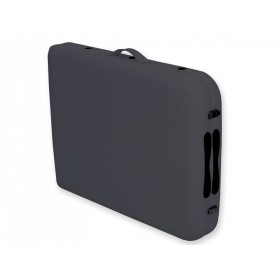 Mesa de masaje de aluminio de 2 secciones - negro