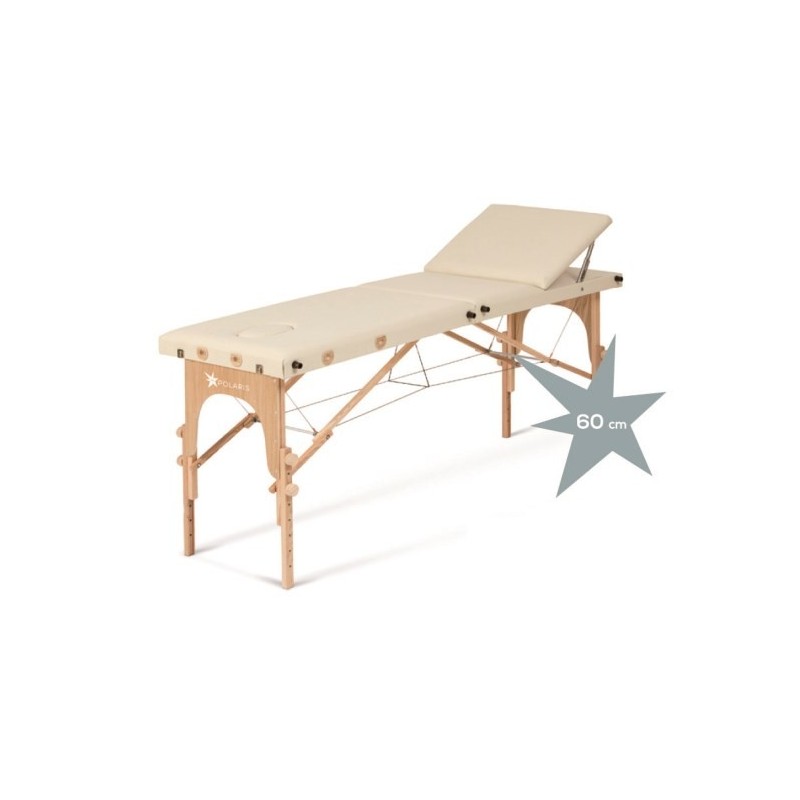 Table de traitement pliante avec dossier réglable - plateau de 60 cm - polaris