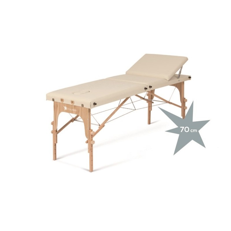 Lettino pieghevole per trattamenti con schienale regolabile – piano da 70 cm – polaris