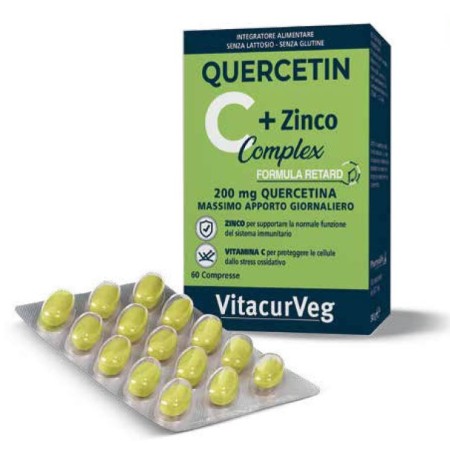 Quercitin C + Zinco Complex - 60 compresse formula retard