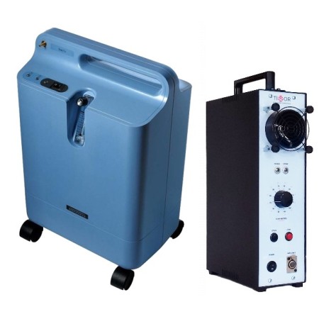 Oxyozone 350 system professional air ozonator and philips concentrator