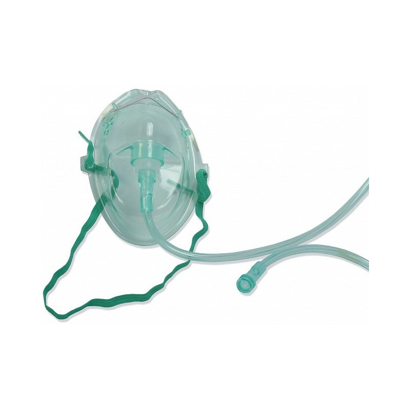 Zuurstofmasker met gemiddelde concentratie en 2,1 m os/100 slang