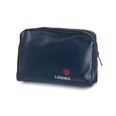 Busta in similpelle con zip