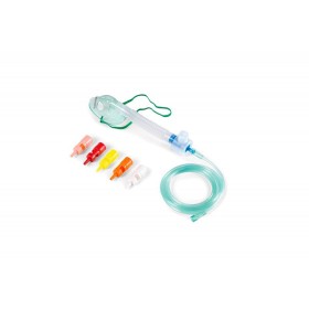 Weiche maske mit variabler konzentration und venturi-system - pädiatrie