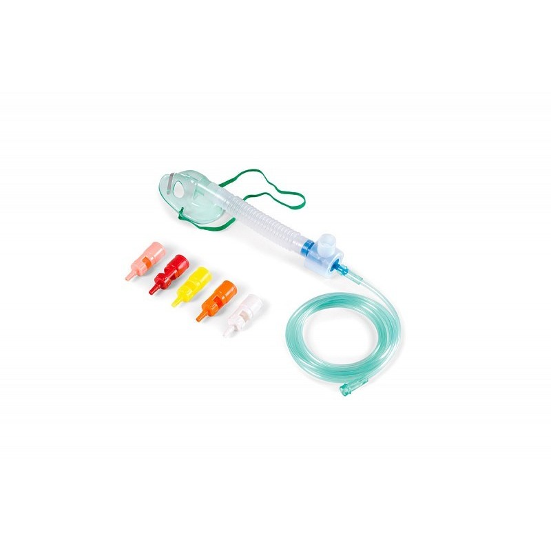Zacht masker met variabele concentratie en venturisysteem - pediatrisch