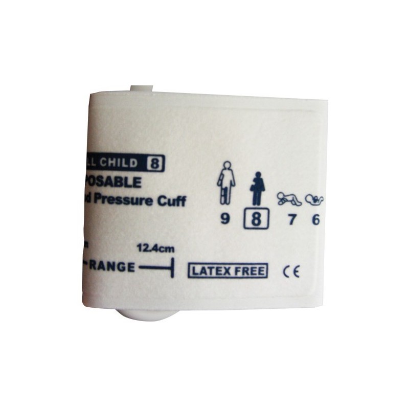 Disposable non-woven cuff pediatric 15.8 - 21.3 cm
