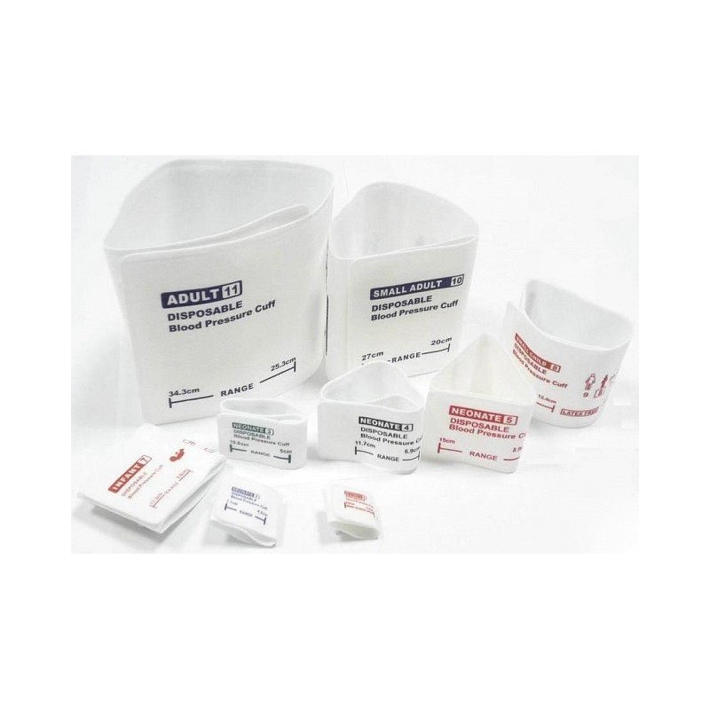 Disposable non-woven cuff pediatric 15.8 - 21.3 cm