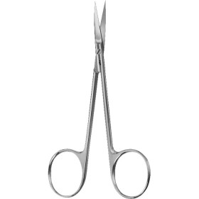 Tesoura e ligaduras para iridectomia aesculap 115mm - 1 unidade.