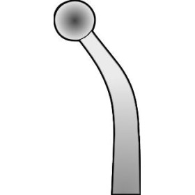 Grampo de papel aesculap button 140mm - 1 unidade.