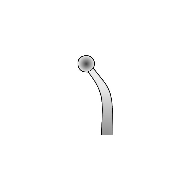 Aesculap messing papirclips 140mm - 1 stk.