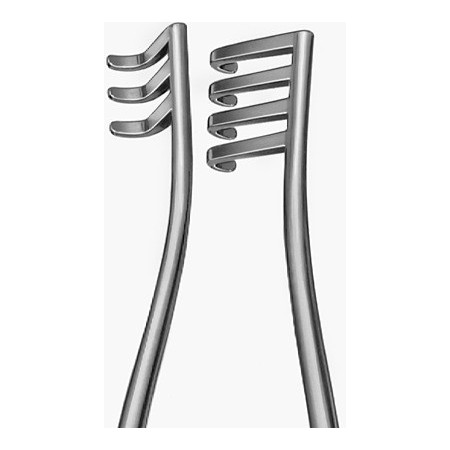 Aesculap divaricatore weitlaner 3x4d. smusso 200mm - 1 pz.