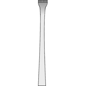 Aesculap allis intestinalne forceps, 5x6 zubi, 155 mm - 1 komad.