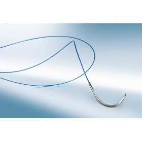 Dafilon suture non assorbibili in nylon, ago 3/8 di precisione 19mm, USP 3/0 - filo blu 45cm - 36 pz.