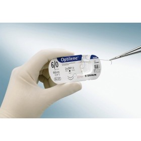 Optilene suture non assorbibili in polipropilene, ago 3/8 24mm, USP 2/0 - filo blu 75cm - 36 pz.