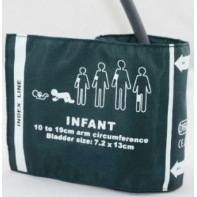 Reusable infant cuff for monitor 