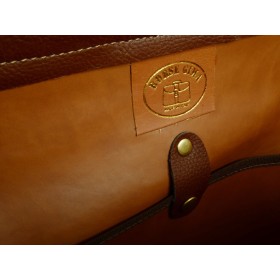 Texas leather bag - brown