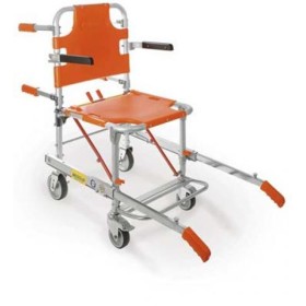 Maya 653 - silla de mano con 4 ruedas, reposapiÉs y reposabrazos