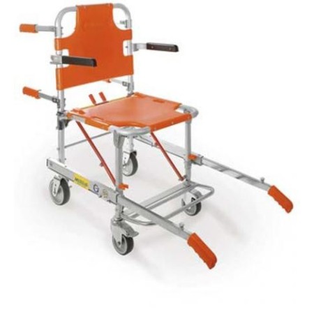 Maya 653 - chaise À porteurs avec 4 roues, repose-pieds et accoudoirs