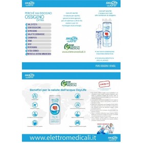 Oxylife water - acqua di alta qualità con ossigeno puro (120 mg/l) - 250 ml