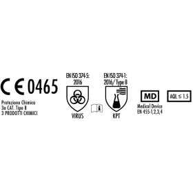 Gants jetables en vinyle non poudré emvs - palmpro expert 618 - 100 pcs.