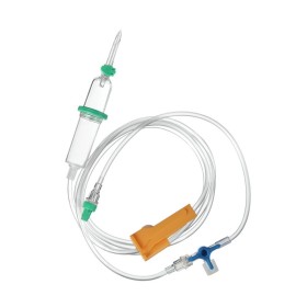 Conjunto de infusão dupla b.braun intrafix safeset 220cm com torneira - 100 unidades.