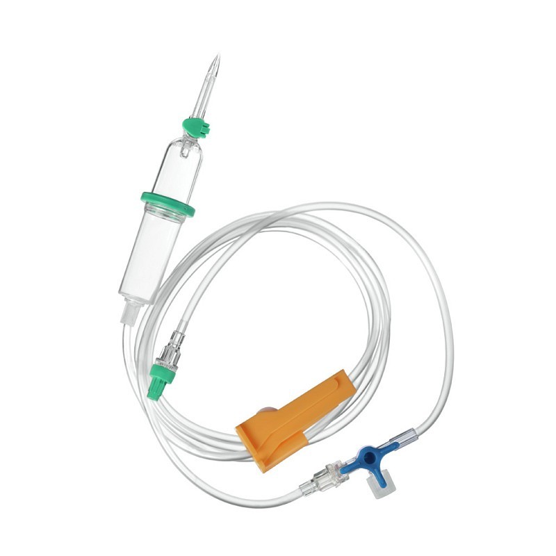 B.braun intrafix safeset 220cm tweeweg uitstroom met kraan - 100 stuks