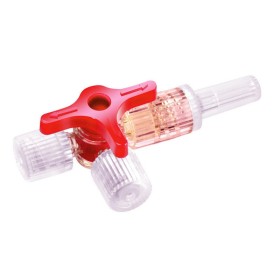 B.braun discofix 3-way faucet - red - 25 pcs.