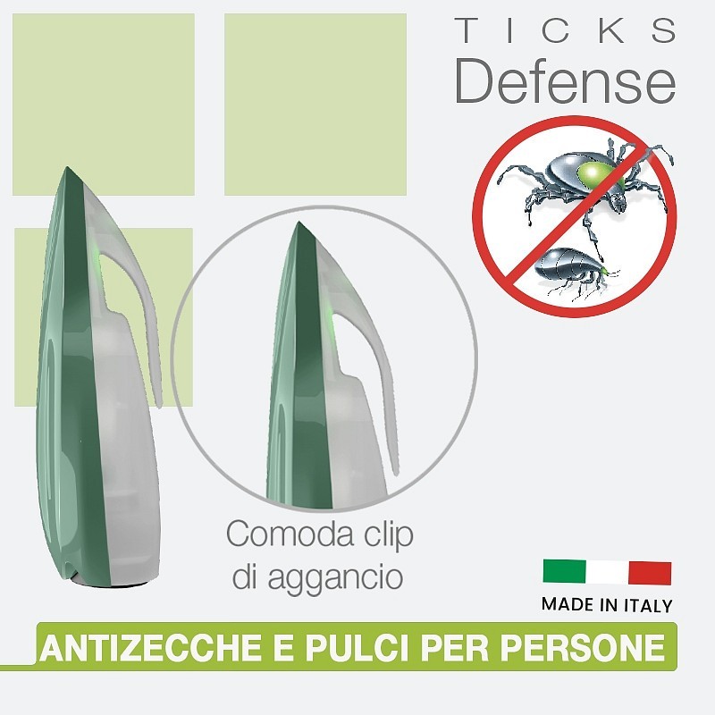 Antizecche e pulci ultrasuoni per persone ticks defense