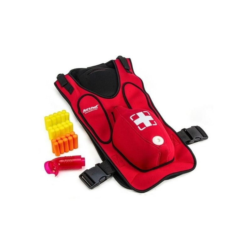 Act+fast anti chokeing trainer chaqueta de entrenamiento de maniobra heimlich roja