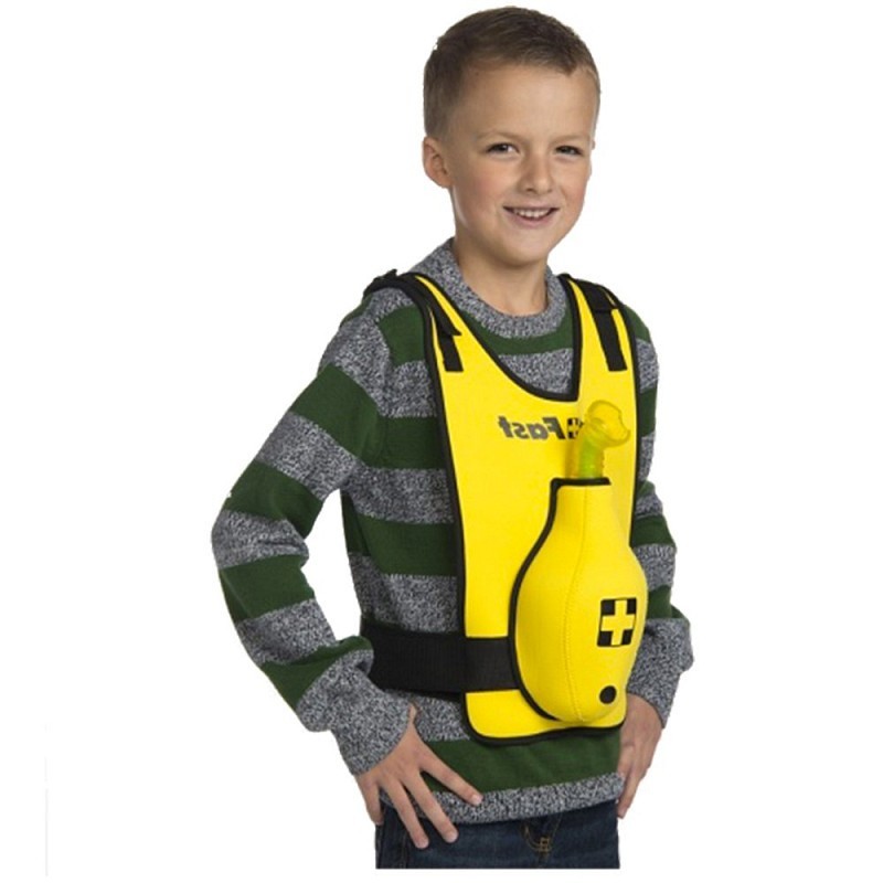 Act+fast anti choking trainer yellow pediatric heimlich maneuver training vest