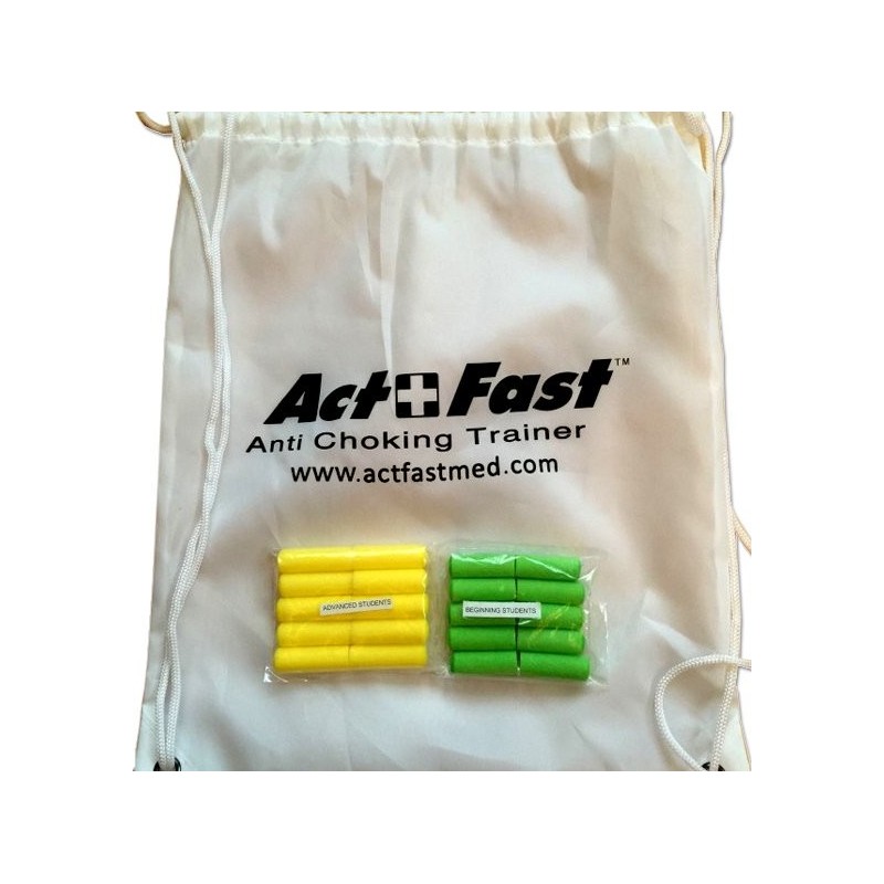 Act+fast anti choking trainer yellow pediatrico giubbino per addestramento alla manovra di heimlich