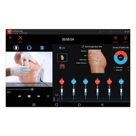 Simulateur d’injection intramusculaire avec retour d’information et tablette inclus