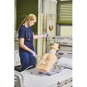 Medische simulator voor geassisteerd voedingsbeheer, peg, neussonde en tracheostomie