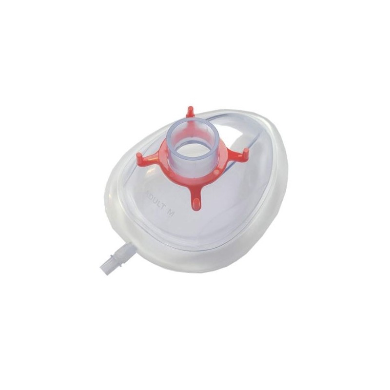 Disposable anesthesia mask tg. 4 - adult - red